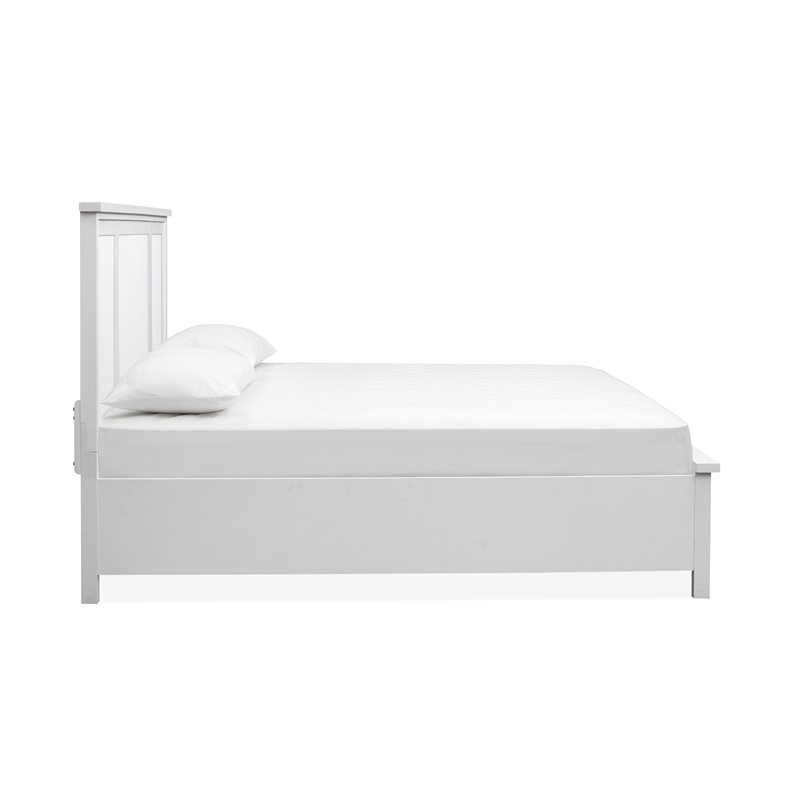Salt Life Home Windmill Harbour White Whisp And Sand Queen Panel Bed