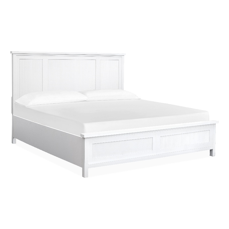 Salt Life Home Windmill Harbour White Whisp And Sand Queen Panel Bed