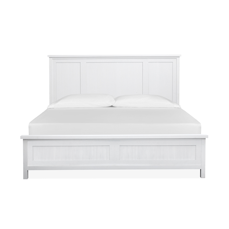 Salt Life Home Windmill Harbour White Whisp And Sand King Panel Bed