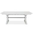 Magnussen Home Harper Springs Silo White Extendable Trestle Dining Table