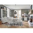 Magnussen Home Harper Springs Silo White Extendable Trestle Dining Table