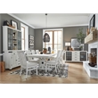 Magnussen Home Harper Springs Silo White Extendable Trestle Dining Table