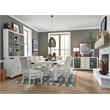 Magnussen Home Harper Springs Silo White Extendable Trestle Dining Table