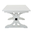 Magnussen Home Harper Springs Silo White Extendable Trestle Dining Table