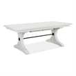 Magnussen Home Harper Springs Silo White Extendable Trestle Dining Table