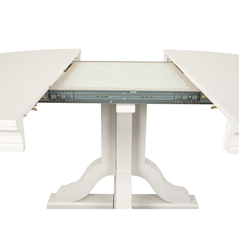 Magnussen Home Willowbrook Egg Shell White Extendable 48