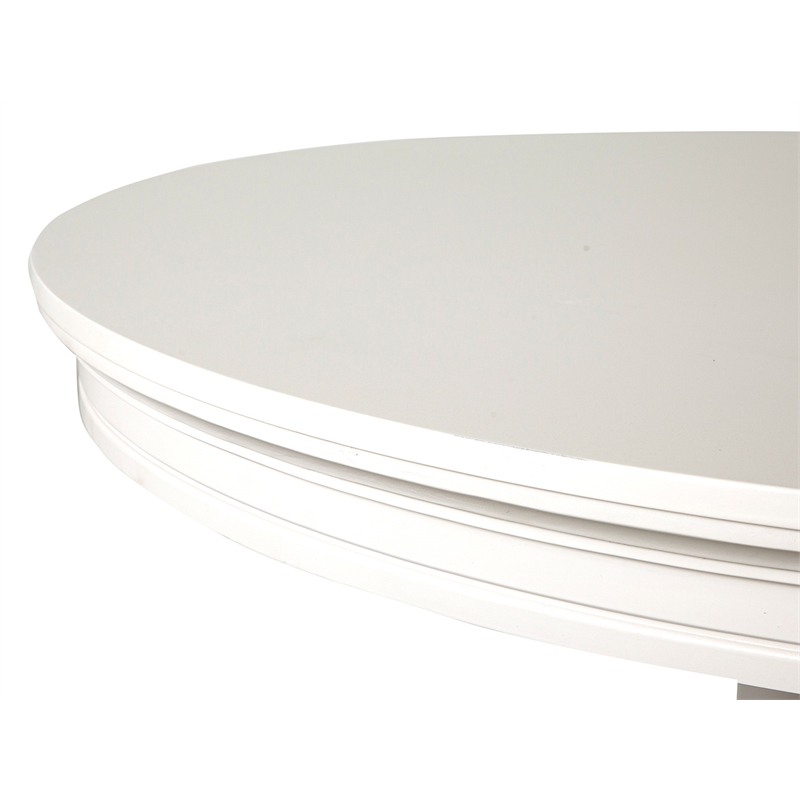Magnussen Home Willowbrook Egg Shell White Extendable 48