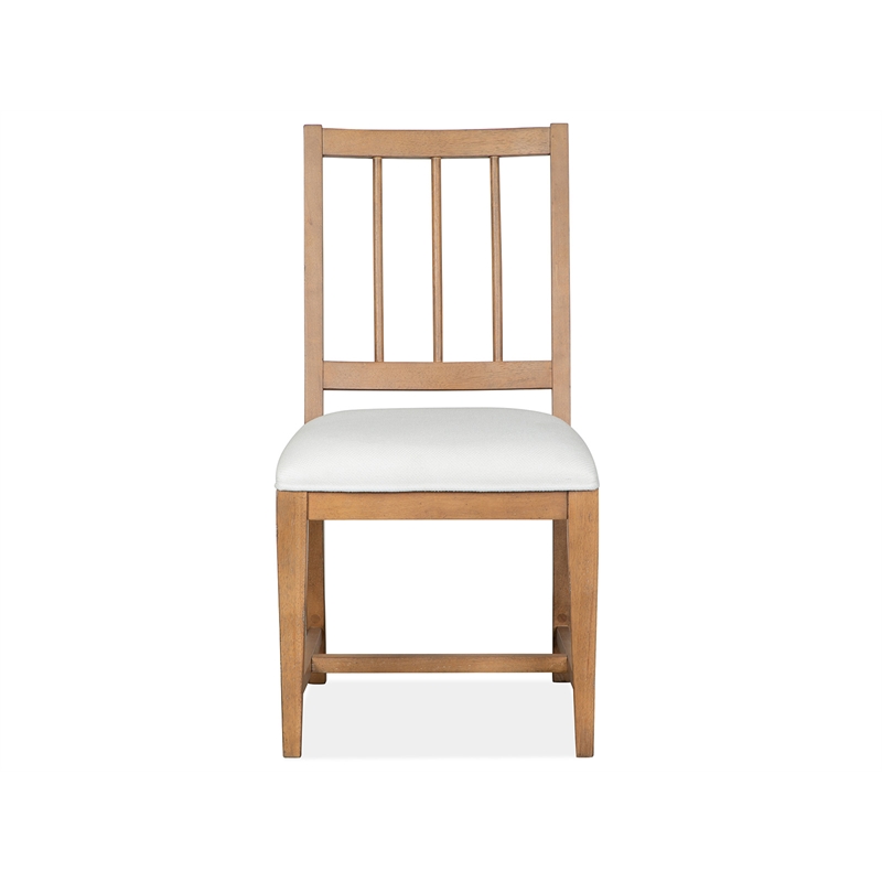 Magnussen Home Lindon Belgian Wheat Upholstered Side Chair Two Pack