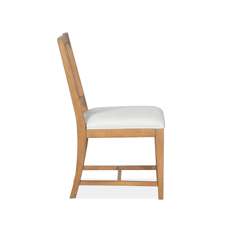 Magnussen Home Lindon Belgian Wheat Upholstered Side Chair Two Pack
