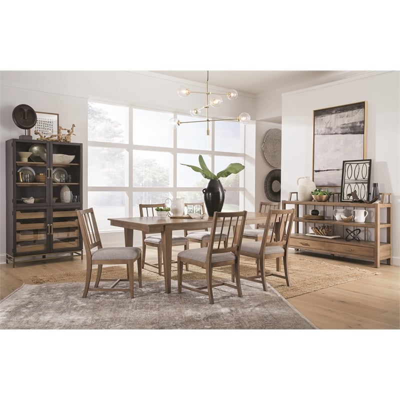 Magnussen Home Lindon Belgian Wheat Upholstered Side Chair Two Pack