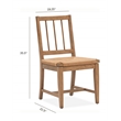 Magnussen Home Lindon Belgian Wheat Paper Cord Side Chair Two Pack