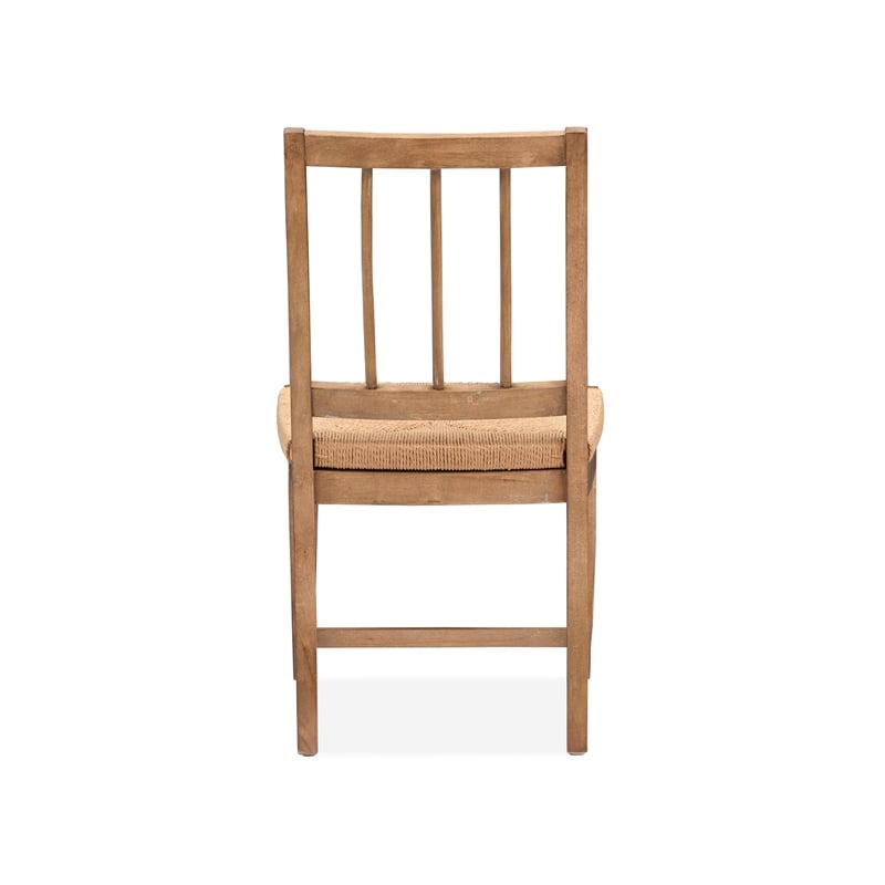Magnussen Home Lindon Belgian Wheat Paper Cord Side Chair Two Pack