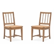 Magnussen Home Lindon Belgian Wheat Paper Cord Side Chair Two Pack