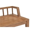 Magnussen Home Lindon Belgian Wheat Low Back Arm Bench