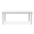 Magnussen Home Charleston White Dove White Extendable Rectangular Dining Table