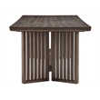 Magnussen Home Kavanaugh Weathered Kona Brown Trestle Dining Table