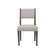 Magnussen Home Kavanaugh Weathered Kona Brown Upholstered Side Chair Two Pack