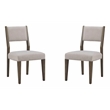Magnussen Home Kavanaugh Weathered Kona Brown Upholstered Side Chair Two Pack