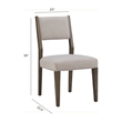 Magnussen Home Kavanaugh Weathered Kona Brown Upholstered Side Chair Two Pack