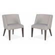 Magnussen Home Kavanaugh Weathered Kona Brown Upholstered Host Chair Two Pack