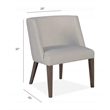 Magnussen Home Kavanaugh Weathered Kona Brown Upholstered Host Chair Two Pack