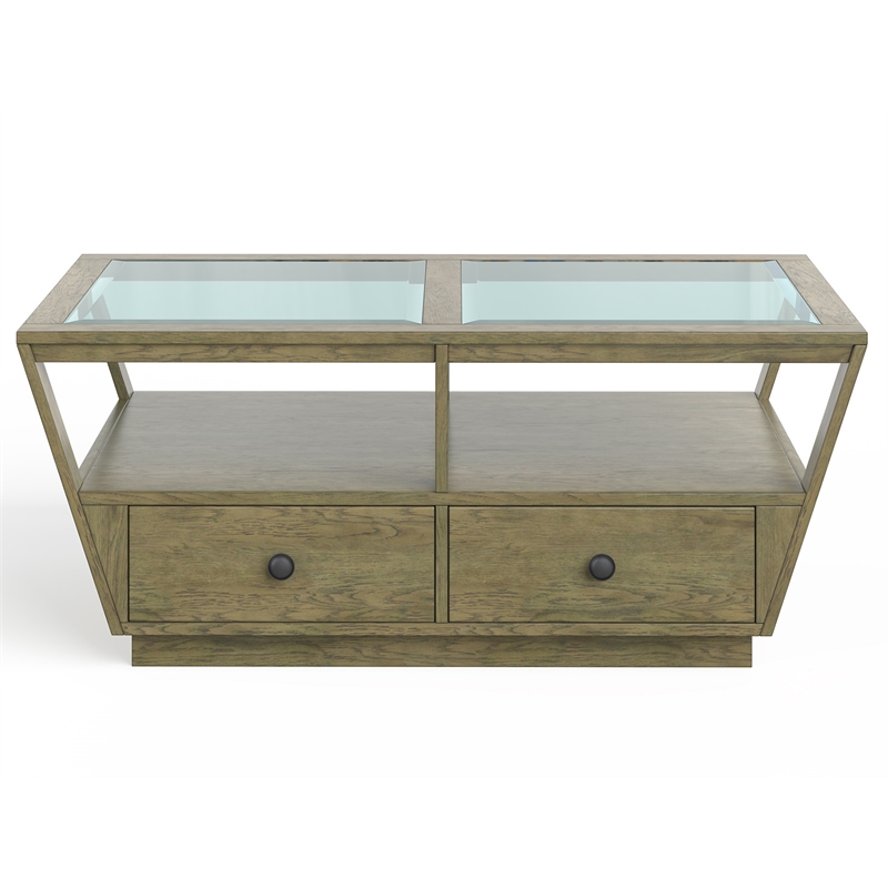Magnussen Home Hardison Rectangular Cocktail Table With Casters
