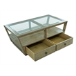 Magnussen Home Hardison Rectangular Cocktail Table With Casters
