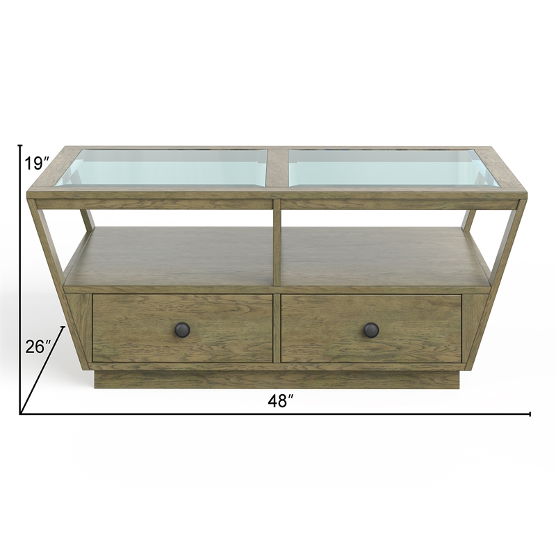 Magnussen Home Hardison Rectangular Cocktail Table With Casters