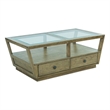 Magnussen Home Hardison Rectangular Cocktail Table With Casters