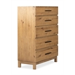 Magnussen Home Davenport Rustic Caramel 5-Drawers Bedroom Chest