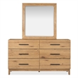 Magnussen Home Davenport Double Drawer Dresser With Portrait Mirror