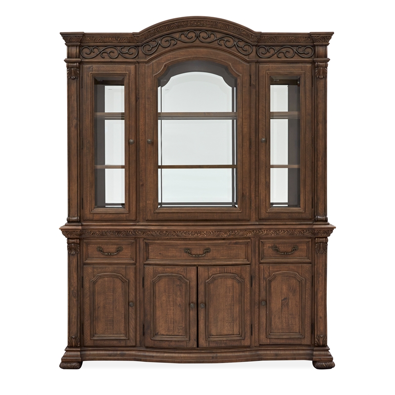 Magnussen Home Durango Willadeene Brown Buffet With Hutch