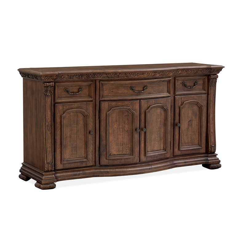 Magnussen Home Durango Willadeene Brown Buffet With Hutch