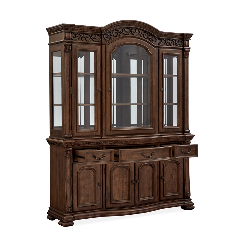 Magnussen Home Durango Willadeene Brown Buffet With Hutch