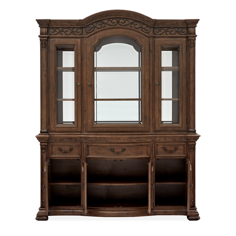 Magnussen Home Durango Willadeene Brown Buffet With Hutch