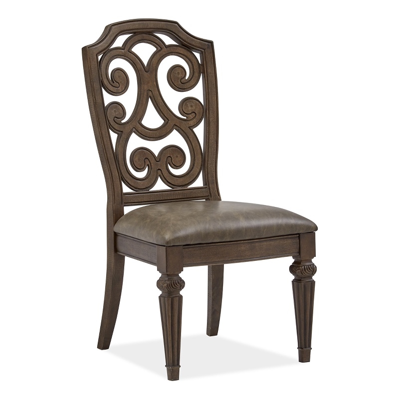 Magnussen Home Durango Willadeene Brown Upholstered Side Chair Two Pack