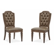 Magnussen Home Durango Willadeene Brown Upholstered Side Chair Two Pack