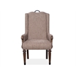 Magnussen Home Durango Willadeene Brown Upholstered Host Chair Two Pack