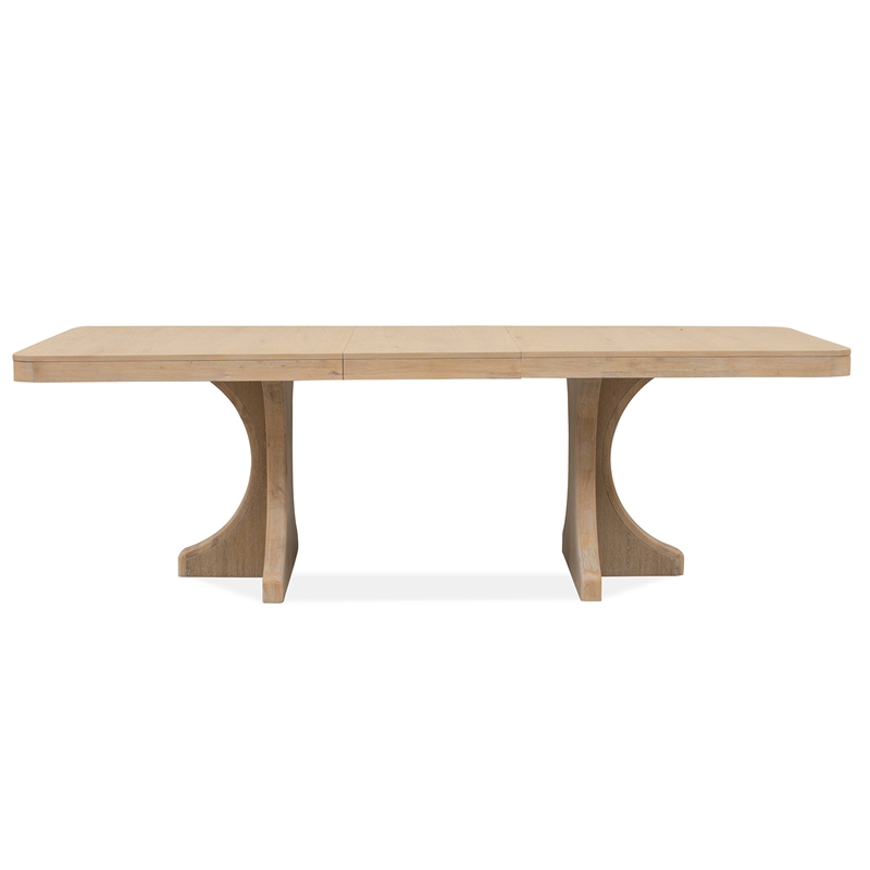 Magnussen Home Somerset Butternut Extendable Trestle Dining Table