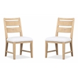 Magnussen Home Somerset Butternut Upholstered Side Chair Two Pack