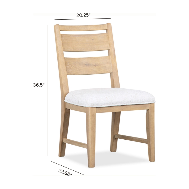 Magnussen Home Somerset Butternut Upholstered Side Chair Two Pack