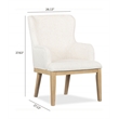 Magnussen Home Somerset Butternut Upholstered Arm Chair Two Pack