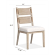 Salt Life Home Sunset Cove Sanibel Brown Upholstered Side Chair Two Pack