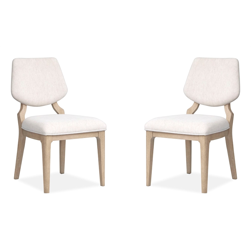 Salt Life Home Sunset Cove Sanibel Brown Upholstered Side Chair Two Pack