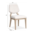 Salt Life Home Sunset Cove Sanibel Brown Upholstered Side Chair Two Pack