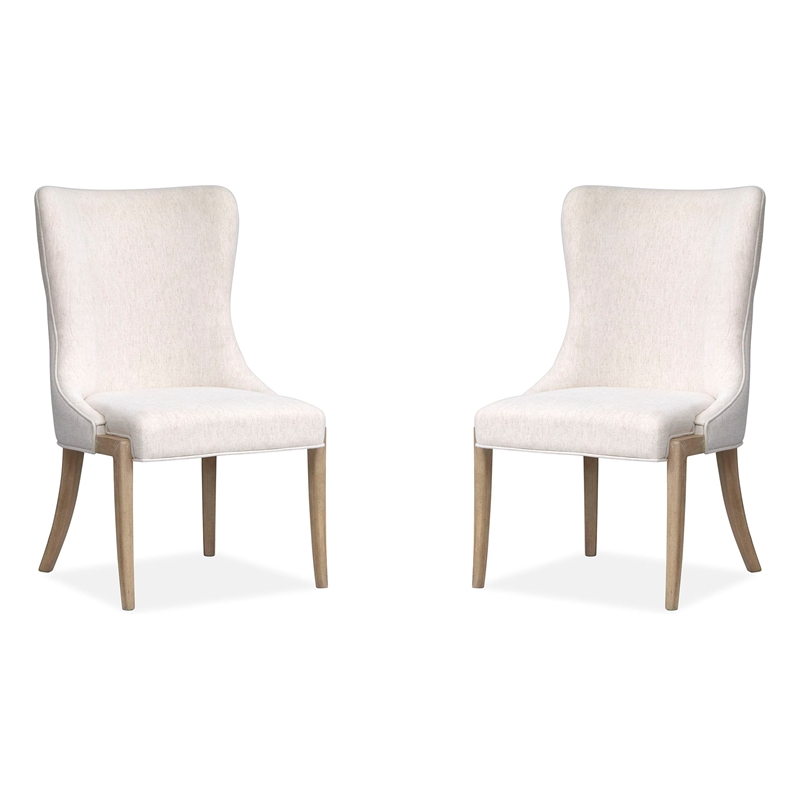 Salt Life Home Sunset Cove Sanibel Brown Upholstered Host Chair Two Pack