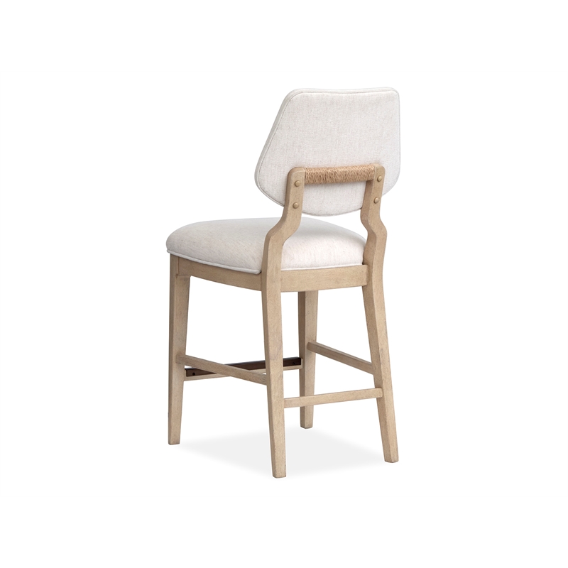 Salt Life Home Sunset Cove Sanibel Brown Upholstered Counter Chair(Set of 2)