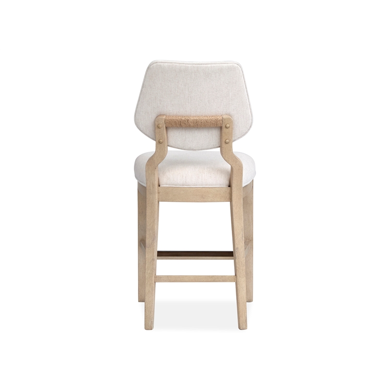 Salt Life Home Sunset Cove Sanibel Brown Upholstered Counter Chair(Set of 2)
