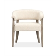 Magnussen Home Braelyn Dorian Grey Upholstered Host Chair Two Pack