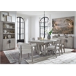 Magnussen Home Braelyn Dorian Grey Upholstered Host Chair Two Pack